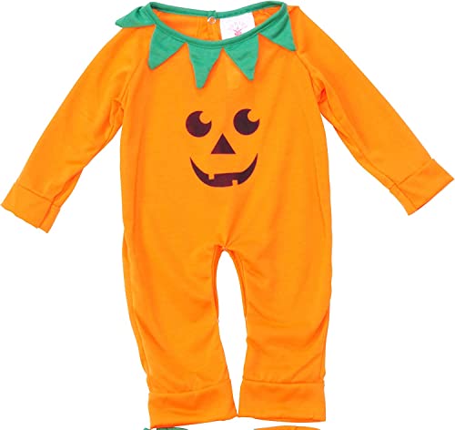 Rubie's unisex baby My First Halloween Lil' Pumpkin Jumper Costumes, Orange,kelly Green,black, 12 Months US