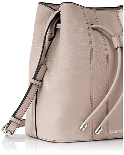 Calvin Klein Gabrianna Novelty Bucket Shoulder Bag, Goat Combo Logo