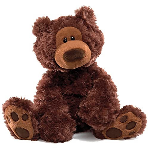 GUND Philbin Classic Teddy Bear, Premium Stuffed Animal for Ages 1 and Up, Chocolate Brown, 12”