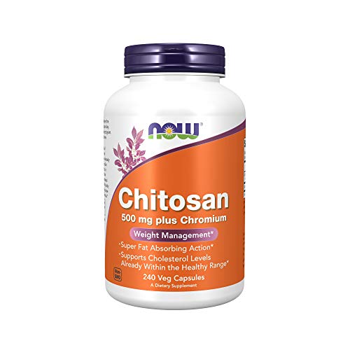 NOW Supplements, Chitosan 500 mg plus Chromium, Weight Management*, 240 Veg Capsules