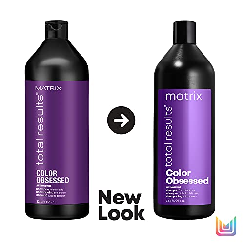 Matrix Total Results Color Obsessed Antioxidant Shampoo | Enhances Hair Color and Prevents Fading | For Color Treated Hair | 33.8 Fl. Oz