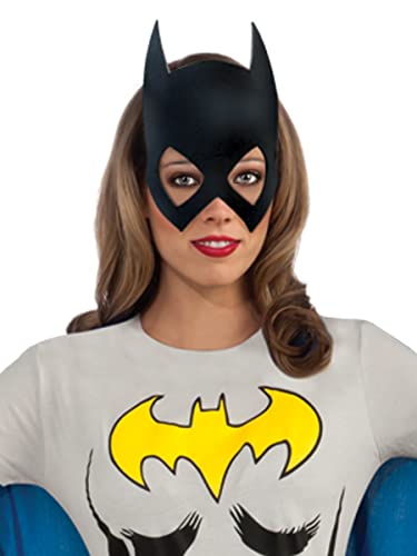 Rubie's mens Dc Comics Women's Batgirl T-shirt With Cape and childrens costume masks, Black, Small US