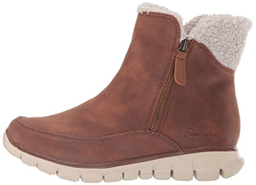 Skechers Women's Synergy Snow Boot, Chestnut, 7