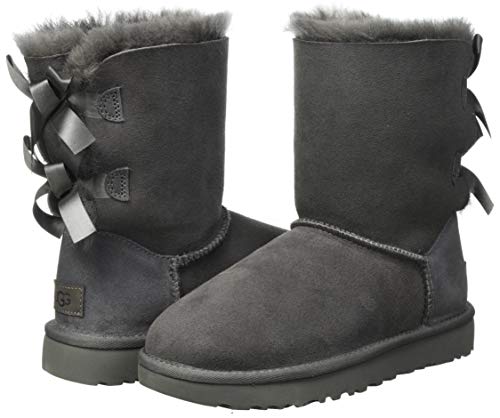 UGG Women's Bailey Bow II Boot, Grey, 10