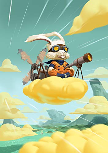 IELLO: Bunny Kingdom in The Sky, Strategy Board Game, New Game Mechanics and Interactions with The Existing Board, 45 Minute Play Time, 2 to 5 Players, Ages 14 and Up