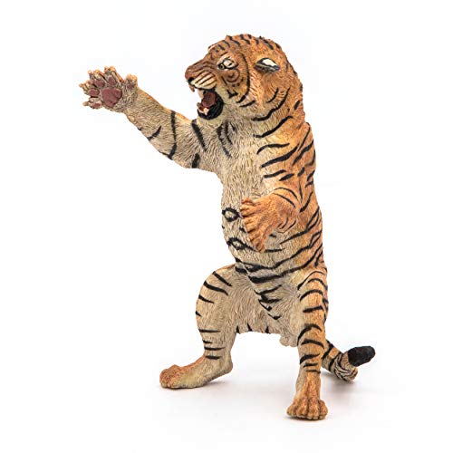 Papo -Hand-Painted - Figurine -Wild Animal Kingdom - Standing Tiger -50208 -Collectible - for Children - Suitable for Boys and Girls- from 3 Years Old