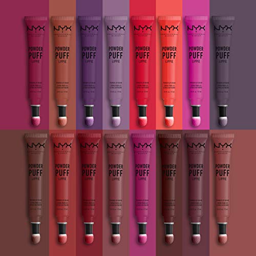 NYX PROFESSIONAL MAKEUP Powder Puff Lippie Lip Cream, Liquid Lipstick - Cool Intentions (Light Brown With Pink Undertones)