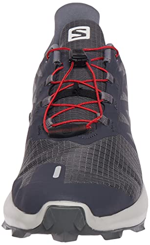Salomon Supercross 3 Trail Running Shoes for Men, Ebony/Lunar Rock/Quiet Shade, 8