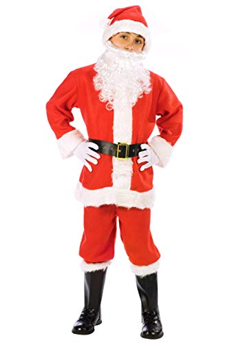 Fun World Big Boys' Santa Suit Costume - M