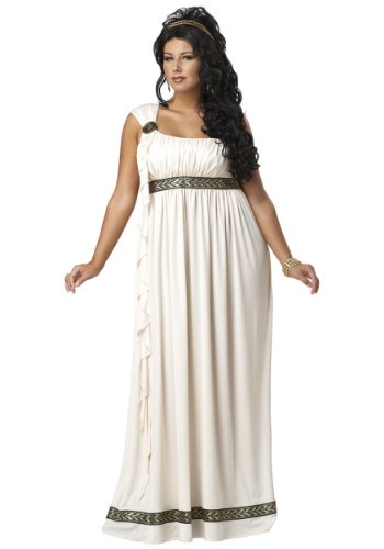 Plus Size Olympic Goddess Costume 2X Ivory