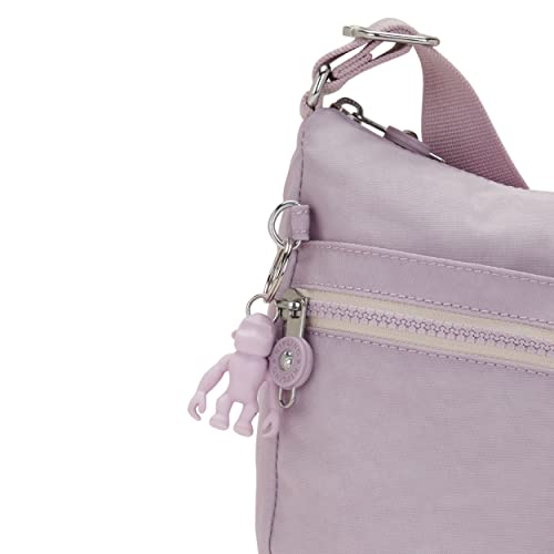 Kipling Women’s Izellah Crossbody, Super Light Everyday Purse, Nylon Shoulder Bag, Gentle Lilac