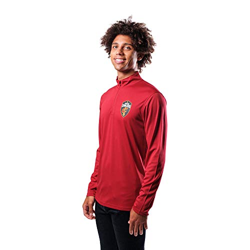 Ultra Game NBA Men's Quarter Zip Long Sleeve Pullover T-Shirt