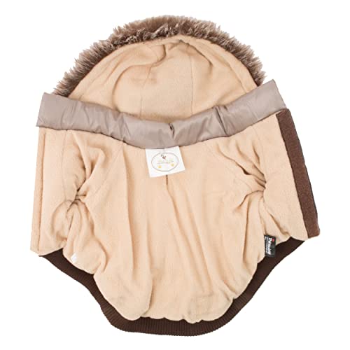 Pet Life Classic Metallic Winter Dog Coat with Zippered Removable Fur Hood - Dog Jacket Features 3M Thinsulate Insulation Warming Technology - Dog Clothes Sizing fits Small, Medium and Large Dogs