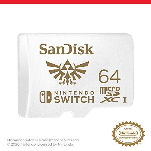 SanDisk 64GB microSDXC-Card, Licensed for Nintendo-Switch - SDSQXAT-064G-GNCZN