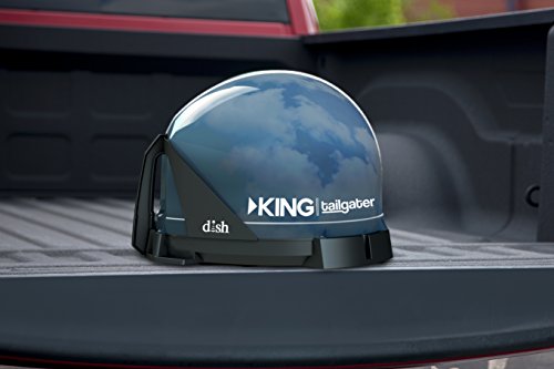 KING VQ4500 Tailgater Portable/Roof Mountable Satellite TV Antenna (for use with DISH) , Gray , Western Arc Satellites