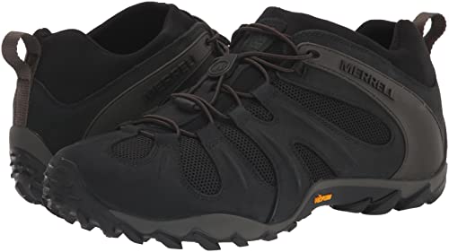 Merrell Men's CHAM 8 Stretch Hiking Shoe, Black,11.5 M US