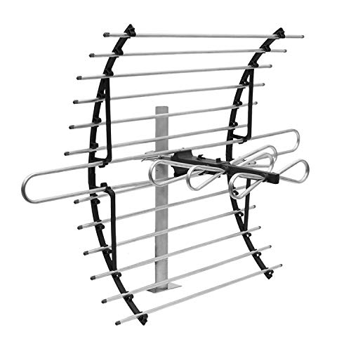 GE Attic Mount HD Digital TV Antenna, Longe Range Smart TV Antenna, Out of Sight Compact Design, Supports 4K 1080P HD Smart TV VHF UHF, Mount Included for Attic or Outdoor, Weather Resistant, 33692