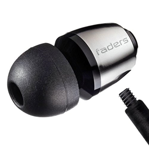 V-MODA Faders Tuned Metal Earplugs - Gunmetal Black