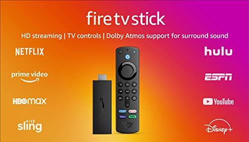 Fire TV Stick with Alexa Voice Remote (includes TV controls), free and live TV without cable or satellite, HD streaming device