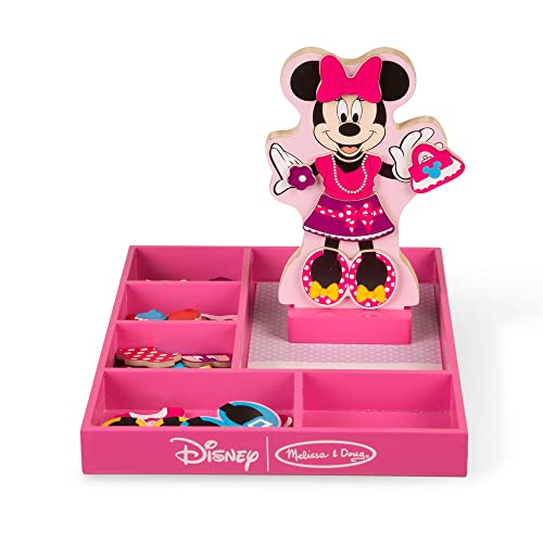 Melissa and Doug Disney Minnie Mouse Magnetic Dress-Up Wooden Doll Pretend Play Set (35+ pcs)
