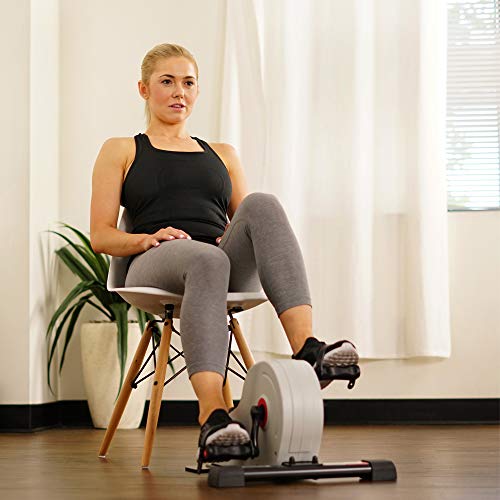 Sunny Health and Fitness Magnetic Under Desk Mini Bike Pedal Exerciser