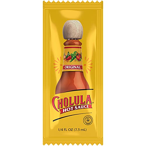 Cholula Original Hot Sauce Packets, 200 count - One 200 Count Individual Hot Sauce Packets with Mexican Peppers and Signature Spice Blend, Perfect Single-Serve Size for Delivery and Takeout