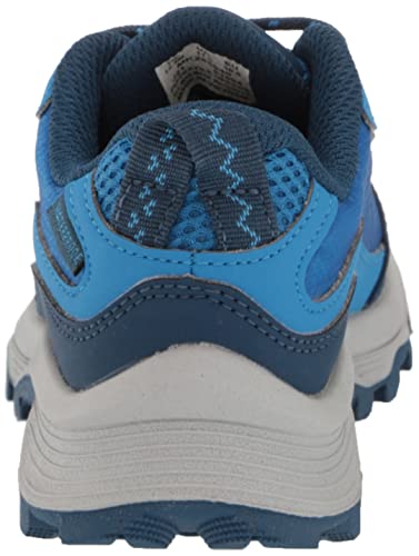 Merrell Moab Speed Low Waterproof Hiking Sneaker, Blue, 12 US Unisex Big Kid