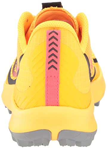 Saucony Women's Peregrine 12 Running Shoe, VIZIGLD/VIZIRED, 9