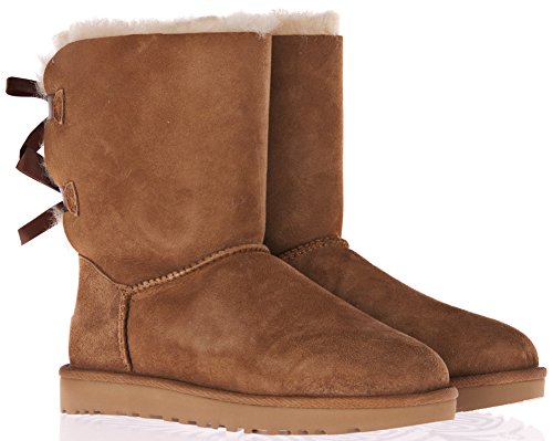 UGG Women's Bailey Bow II Boot, Chestnut, 6