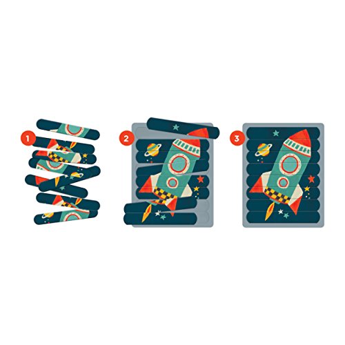 Mudpuppy Transportation Puzzle Sticks – Great for Kids Ages 3-6 - Six Transportation Themed 8-Piece Stick Puzzles – Arrange Sticks to Reveal Image – Work on Sorting, Problem-Solving – Unique Puzzle