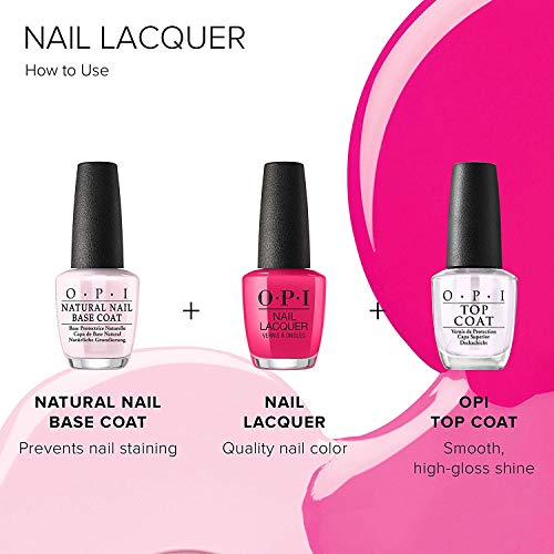 OPI Nail Lacquer, Mylar Dreams, Red Nail Polish, Holiday'21 Celebration Collection, 0.5 fl. oz.