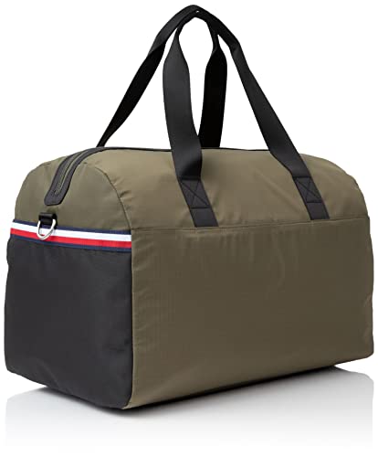 Tommy Hilfiger Men's Alexander Duffle Bag Handbag, Army Green/Black, One Size