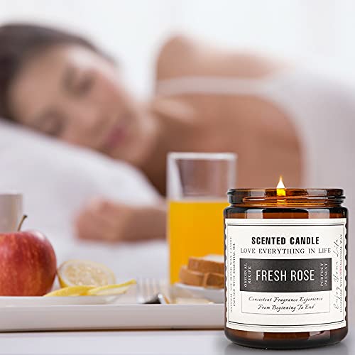 Candles for Home Scented,Scented Candles 4 Pack Natural Soy Relaxing Candle Set,Lavender Candles for Cleansing House,Women Gifts for Christmas,Birthday Candles,Valentine's Day,Mother's Day Gift