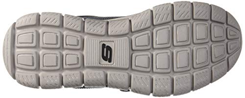 Skechers Men's Track Scloric Oxford, Gray/Navy, 10.5 M US