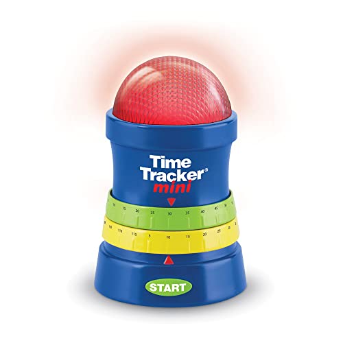 Learning Resources Time Tracker Mini Visual Timer, Classroom Timer, Hand Washing Timer, Auditory and Visual Cue, Ages 3+