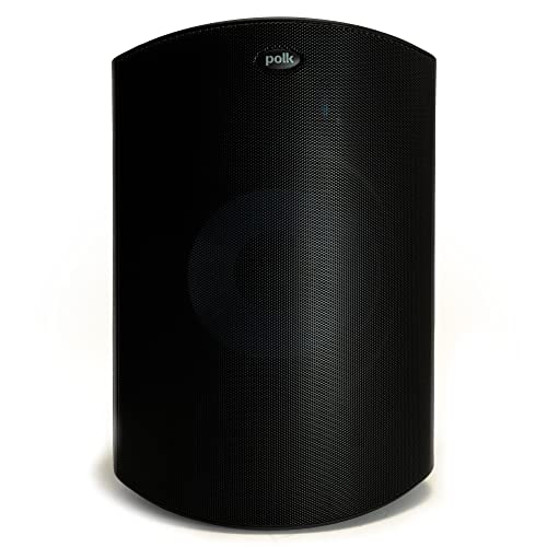Polk Audio Atrium 8 SDI Flagship Outdoor All-Weather Speaker (Black) - Use as Single Unit or Stereo Pair | Powerful Bass and Broad Sound Coverage