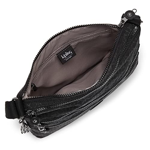 Kipling Women’s Alvar Crossbody, Super Light, Durable Messenger, Nylon Shoulder Bag, Signature Emb