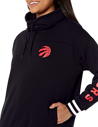 Ultra Game NBA Toronto Raptors Womens Quarter Zip Fleece Pullover Sweatshirt with Zipper, Team Color, Small