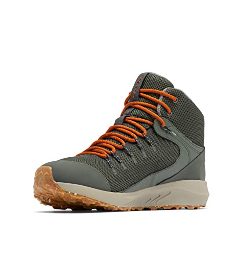 Columbia Men's Trailstorm Mid Waterproof Omni Heat, Gravel/Warm Copper, 14