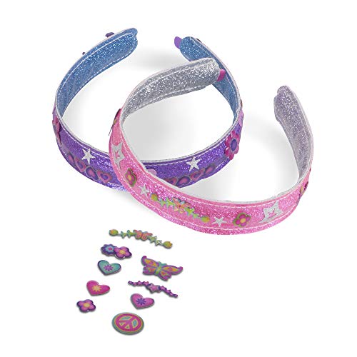 Melissa and Doug Design-Your-Own Headbands Jewelry-Making Kit With 50+ Stickers