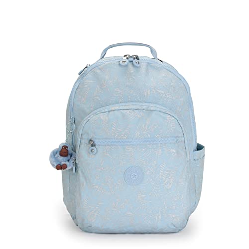 Kipling Women's Seoul Extra Large 17” Device Backpack, Durable, Roomy with Padded Shoulder Straps, School Bag, Glistening Floral, 34.5'' L x 45'' H x 23'' D