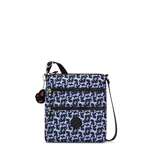 Kipling Womens WomenÂ’s Keiko Mini Bag, Lightweight Adjustable Purse, Durable Nylon Shoulder Sling Crossbody Bag, Dazzling Geos, 8 L x 9 H 1.25 D US