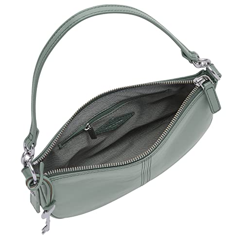 Fossil Women's Jolie Eco Leather Small Shoulder Bag Purse Handbag, Smokey Blue (Model: ZB1685180)