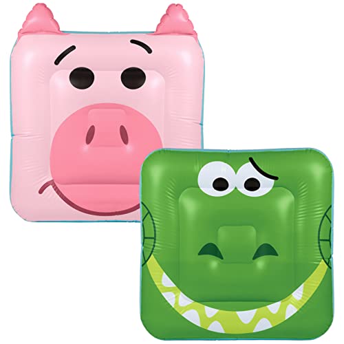 SwimWays Disney Pixar 40 IN Oversized Inflatable Pool Float, Toy Story Rex and Hamm