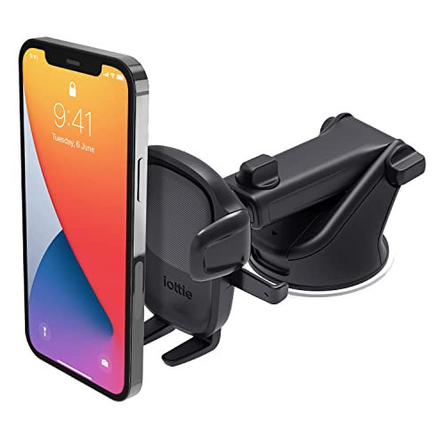 iOttie Easy One Touch 5 Dashboard and Windshield Universal Car Mount Phone Holder Desk Stand with Suction Cup Base and Telescopic Arm for iPhone, Samsung, Google, Huawei, Nokia, other Smartphones
