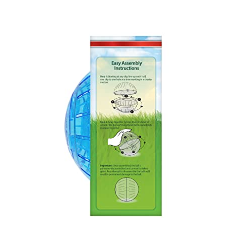 Kaytee 7' Dazzle Run-About Exercise Ball For Pet Hamsters and Gerbils