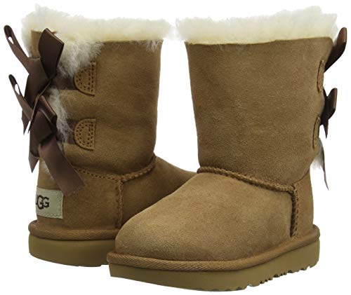 UGG Kids' Bailey Bow II Boot, Chestnut, 13