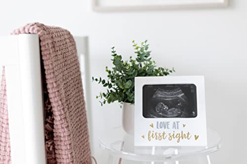 Tiny Ideas Love at First Sight Sonogram Keepsake Photo Frame, Ultrasound Photo Frame for Baby Girl or Baby Boy