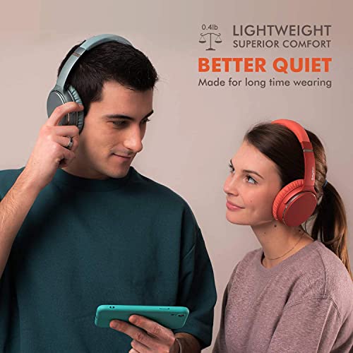 Srhythm NC25 Wireless Headphones Bluetooth 5.3,Lightweight Noise Cancelling Headset Over-Ear with Low Latency,Game Mode