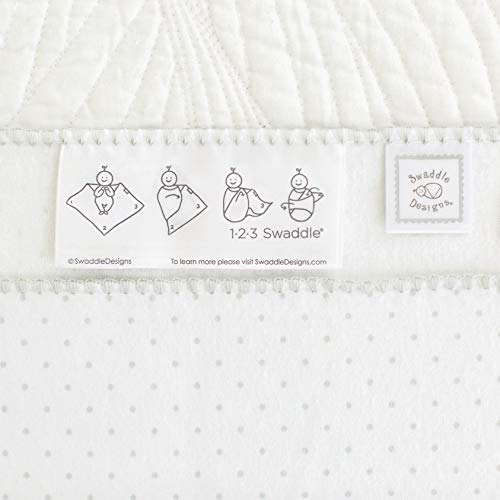 SwaddleDesigns Large Receiving Blanket, Ultimate Swaddle for Baby Boys, Girls, Softest US Cotton Flannel, Best Shower Gift, Made in USA, Sterling Sparklers (Mom's Choice Award Winner)